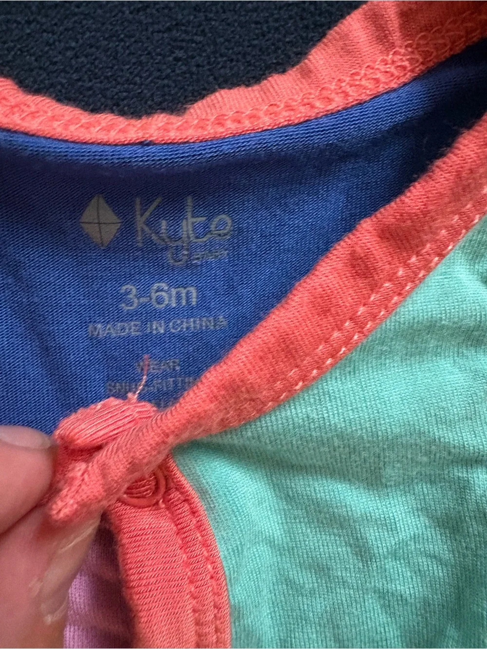 Kyte Baby Colorblock Romper 3-6